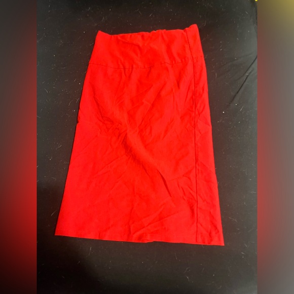 Joan Michaela Dresses & Skirts - Joan Michaela Red Knee Length Pencil Skirt